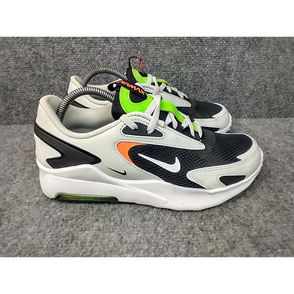 Nike Air Max Bolt Mens 7Y Grey Black Neon Green CW1626-002 Running Shoes